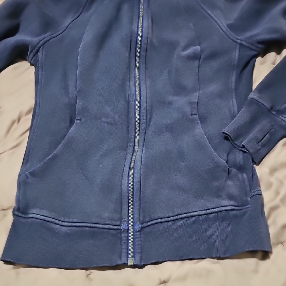 lululemon athletica Deep Blue Zip-Up Hoodie Waste Length - Picture 3 of 7